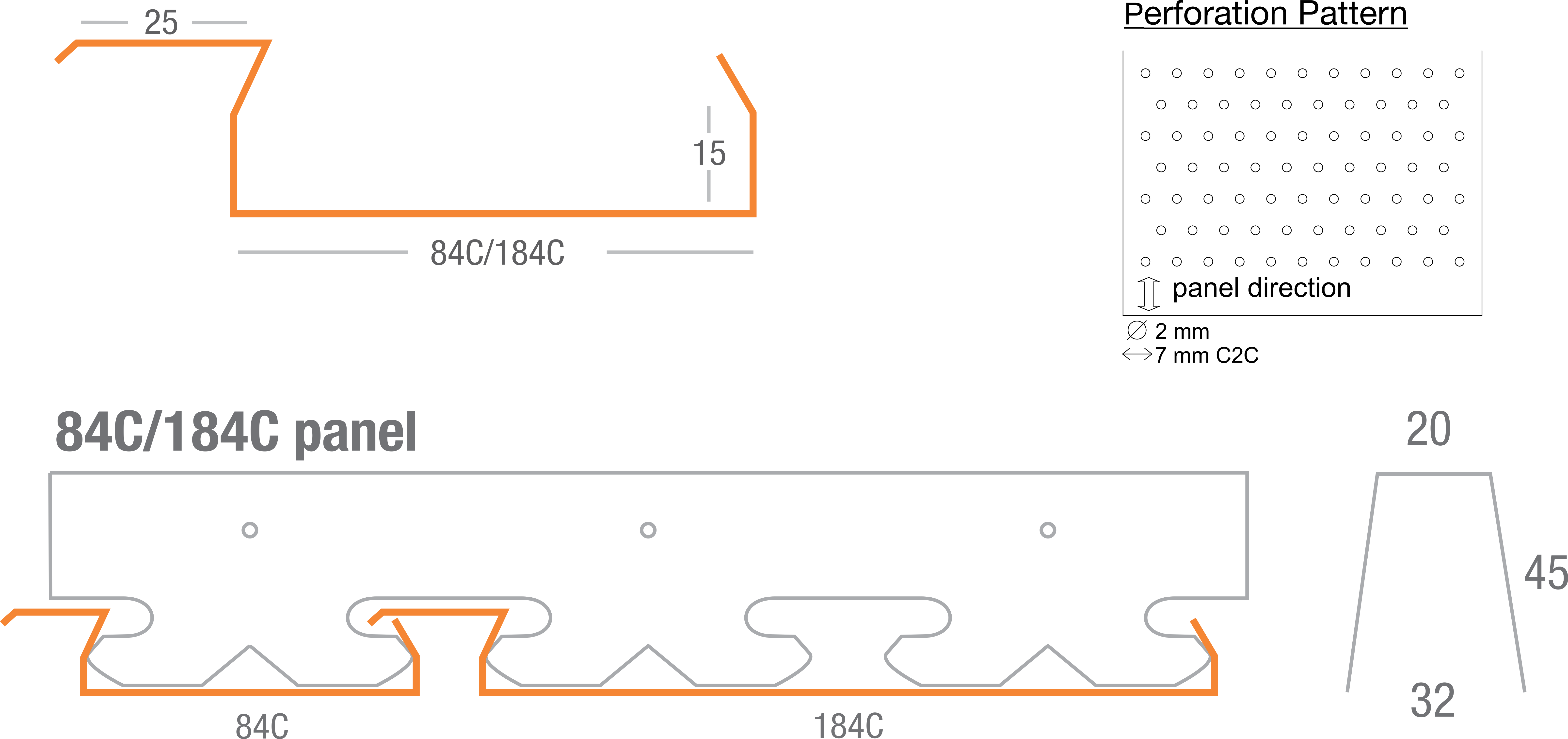 Linear 84c Panel